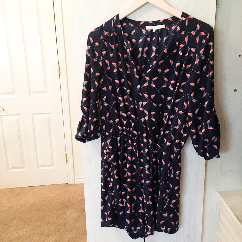 Bird Pattern Romper